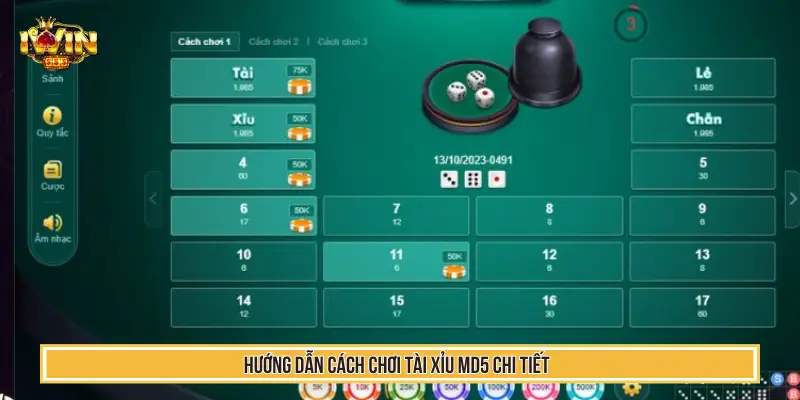 Hướng dẫn cách chơi Tài xỉu MD5 chi tiết 